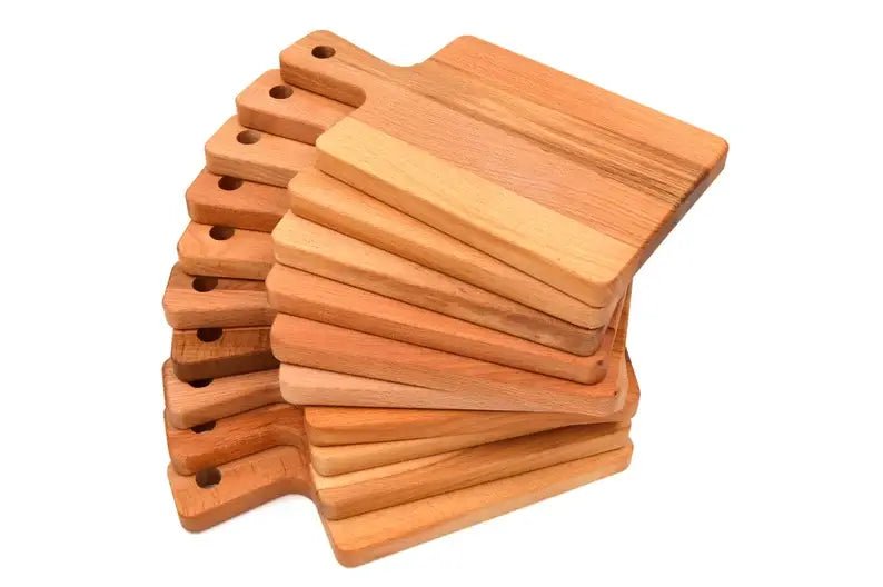 Small board with handle, tapas board and individual charcuterie boards